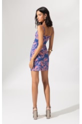 Vestido Argolas Sous  Marine Royal