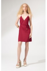 Vestido Cachequer Linho Blend Vinho