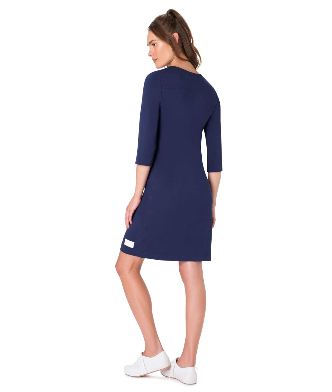 Vestido Crepe Pala Marinho