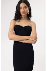 Vestido Crimp Sky Preto