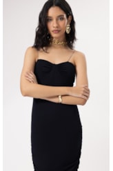 Vestido Crimp Sky Preto