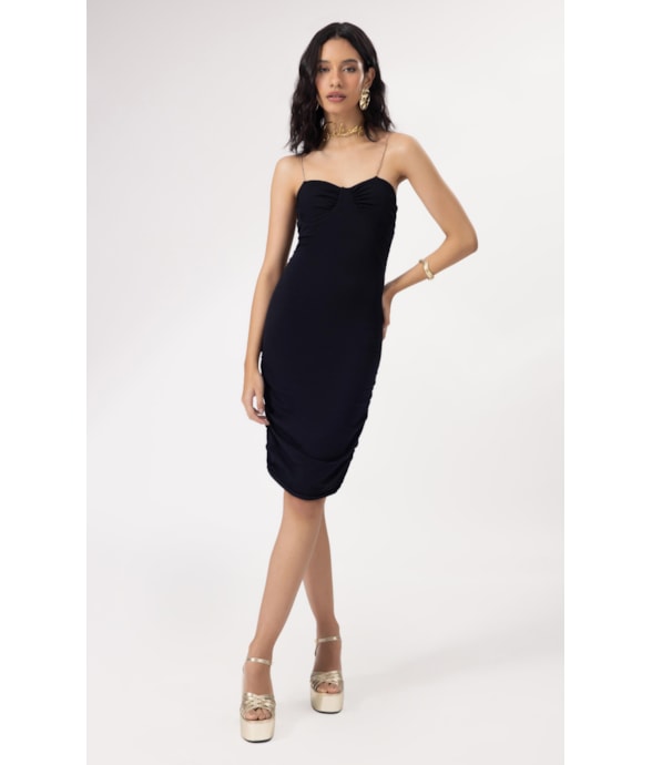 Vestido Crimp Sky Preto
