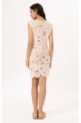 Vestido Crochet Bloom Natural