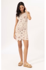 Vestido Crochet Bloom Natural