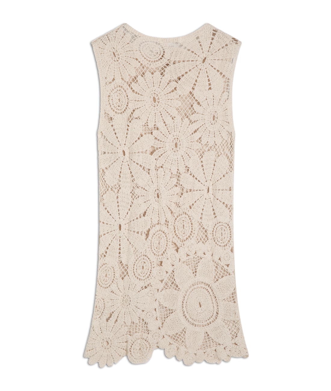 Vestido Crochet Bloom Natural