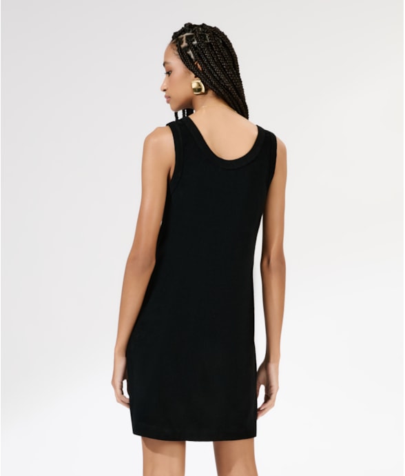 Vestido Curto Atoalhado Preto