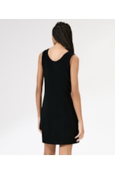 Vestido Curto Atoalhado Preto