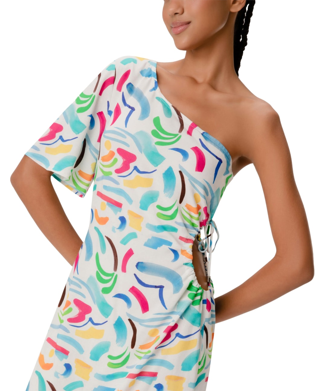 Vestido Curto Beira do Mar Branco
