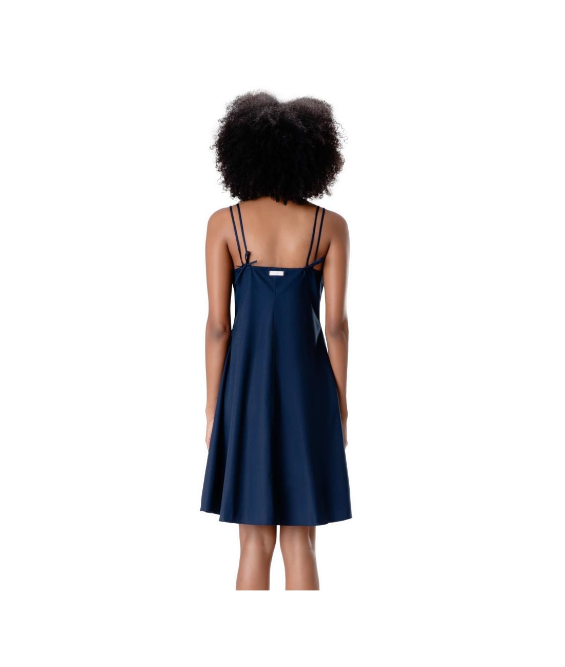 Vestido Curto Cotton Fine Dark Navy