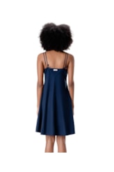Vestido Curto Cotton Fine Dark Navy