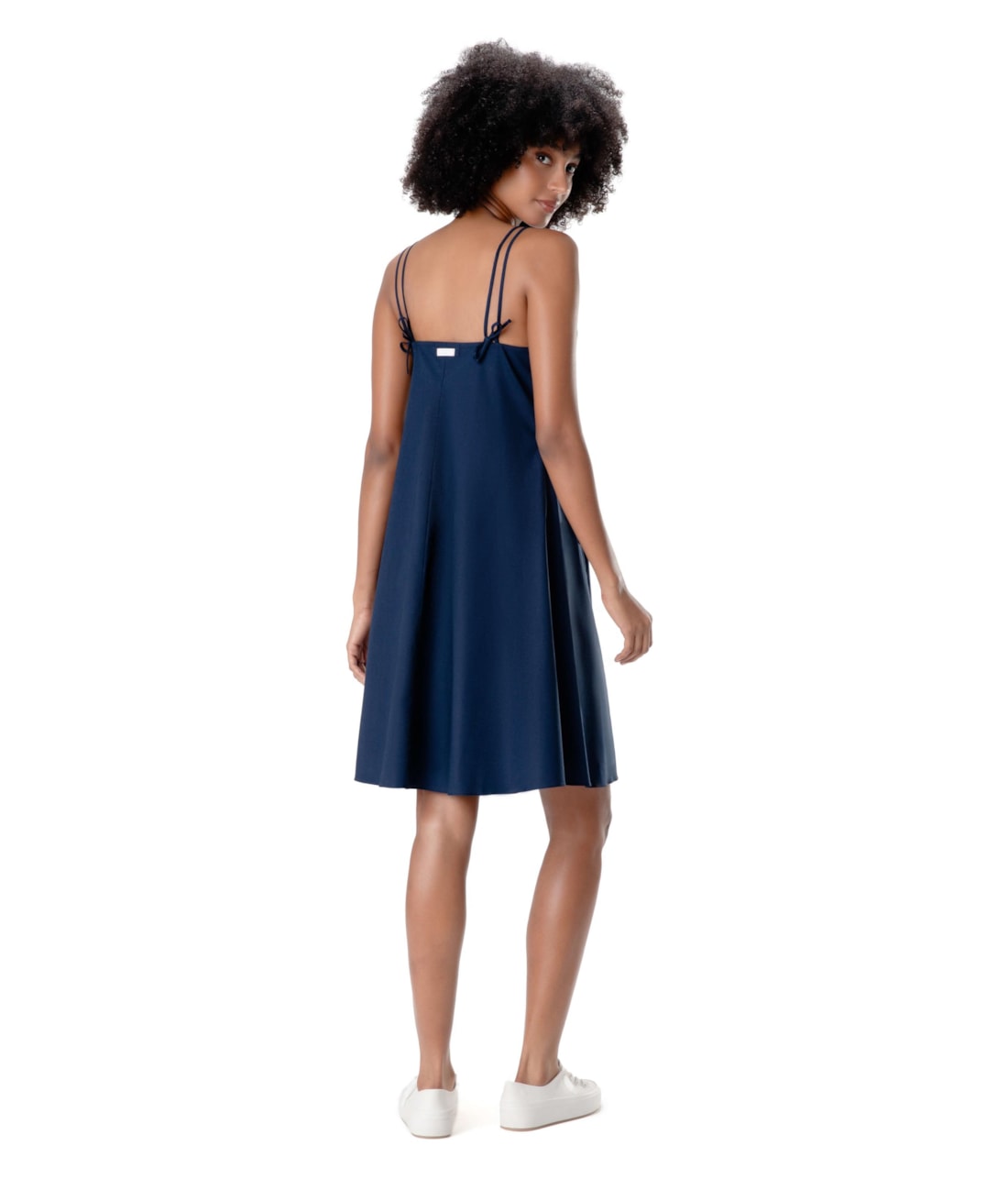 Vestido Curto Cotton Fine Dark Navy