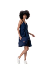 Vestido Curto Cotton Fine Dark Navy
