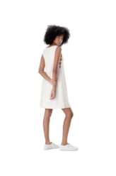Vestido Curto Cotton Jute Natural