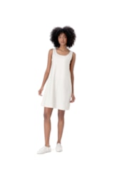 Vestido Curto Cotton Jute Natural