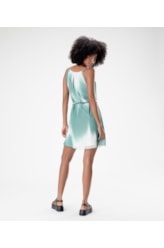 Vestido Curto Ggt Print Verde Jade