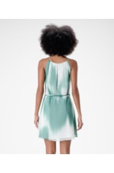 Vestido Curto Ggt Print Verde Jade