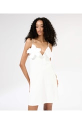 Vestido Curto Liso Blossom Branco
