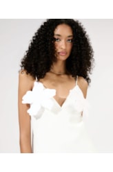 Vestido Curto Liso Blossom Branco