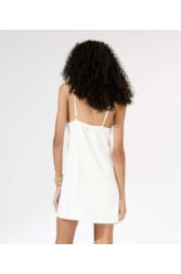 Vestido Curto Liso Blossom Branco