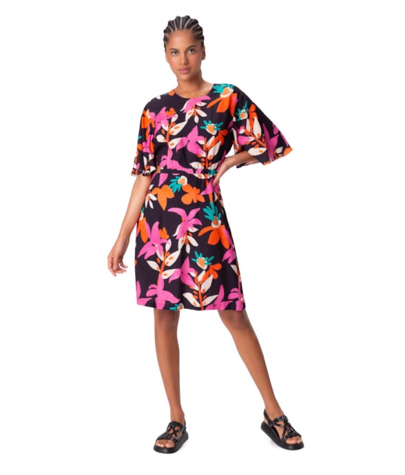 Vestido Curto Madalena Preto