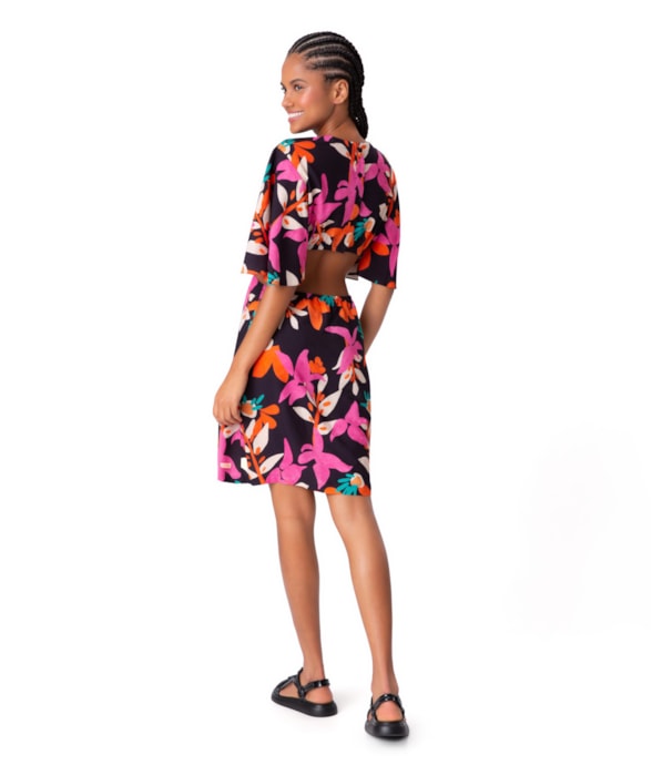 Vestido Curto Madalena Preto