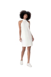 Vestido Curto Moletinho Soft Natural