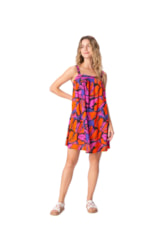 Vestido Curto Monarca Laranja