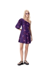 Vestido Curto Ombro Só Seychelles Roxo