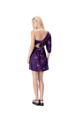 Vestido Curto Ombro Só Seychelles Roxo