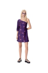 Vestido Curto Ombro Só Seychelles Roxo