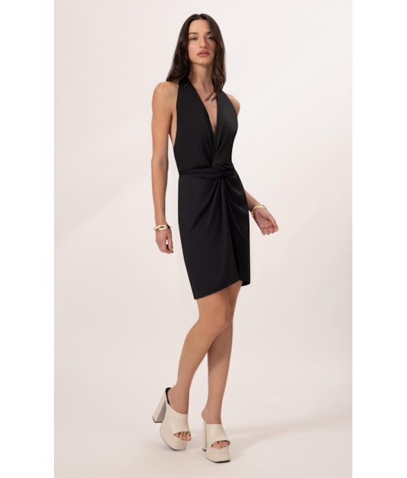 Vestido Curto Pareô Coast Preto