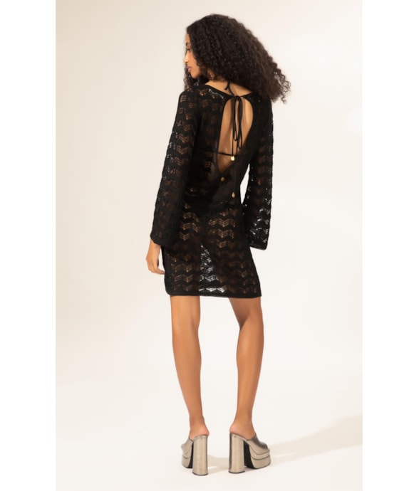 Vestido Curto Tricot Light Preto