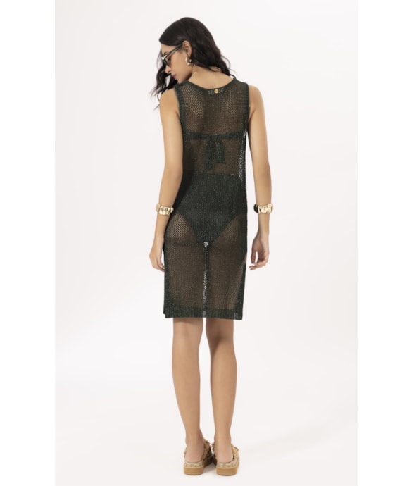 Vestido Curto Tricot Wishes Preto