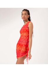 Vestido Curto Tule Essence Laranja