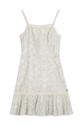 Vestido Curto Tule Estampado Unica