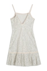 Vestido Curto Tule Estampado Unica