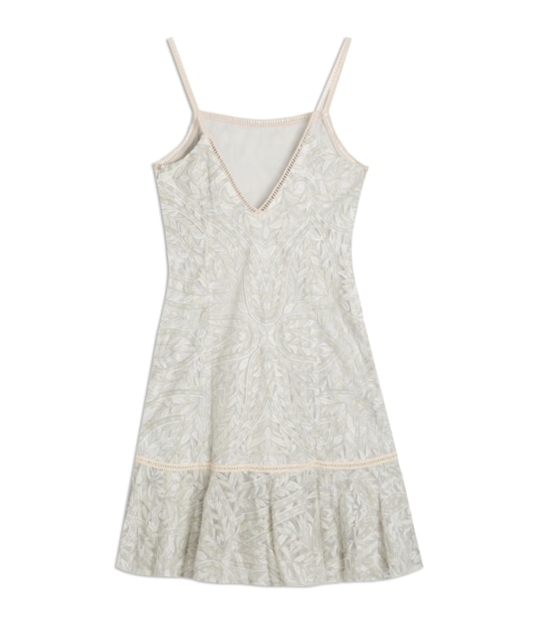 Vestido Curto Tule Estampado Unica