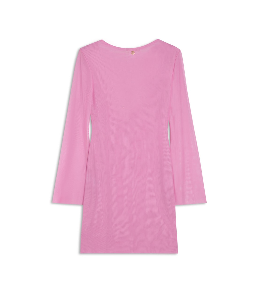 Vestido Curto Tule Liso  Rosa Gum
