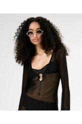 Vestido Curto Tule Preto
