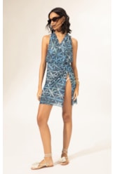 Vestido Curto Tule Saint Tropez Marinho