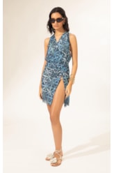 Vestido Curto Tule Saint Tropez Marinho