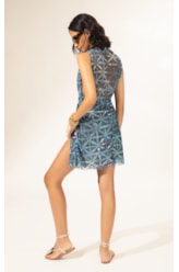 Vestido Curto Tule Saint Tropez Marinho