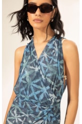 Vestido Curto Tule Saint Tropez Marinho