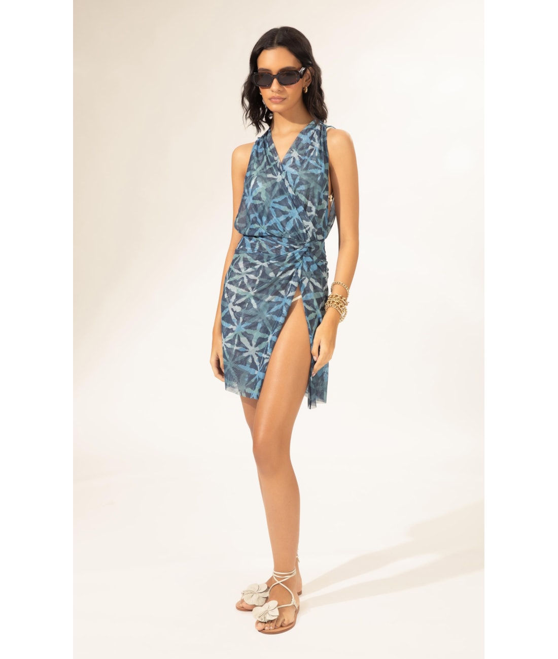 Vestido Curto Tule Saint Tropez Marinho