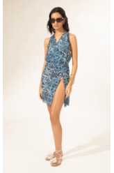 Vestido Curto Tule Saint Tropez Marinho