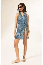 Vestido Curto Tule Saint Tropez Marinho