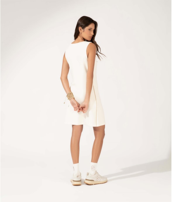 Vestido Curto Vivo Sporty Off White