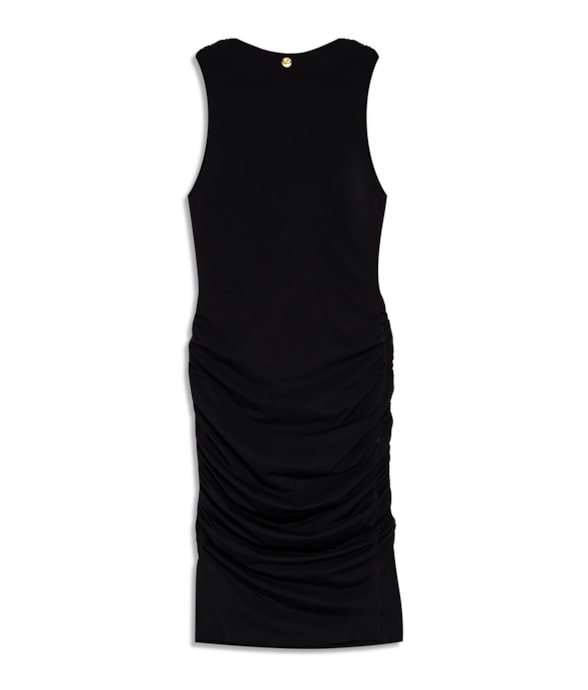 Vestido Degagê Jersey Preto