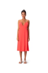 Vestido Elastico Cotton Fine Coral