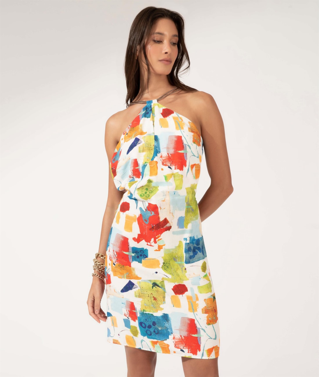 Vestido Eye Maiôrca Off White